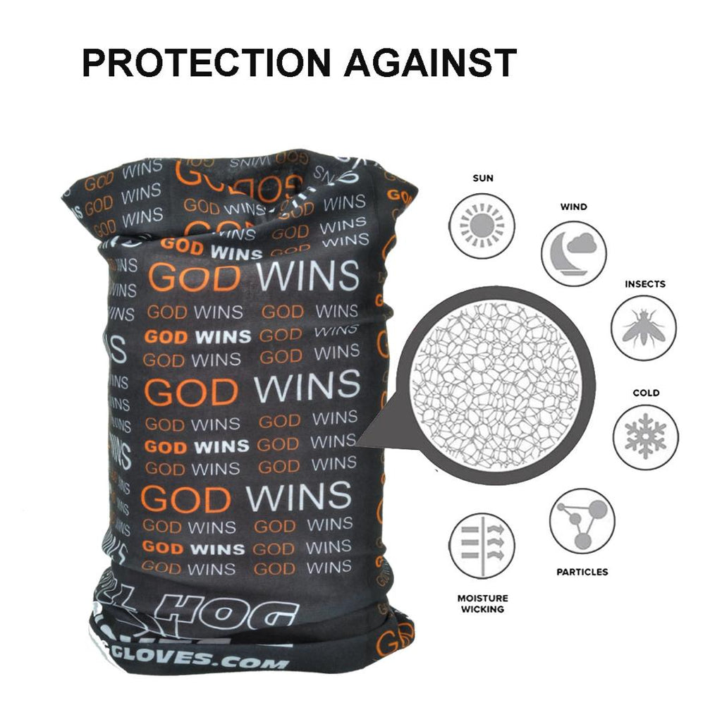 Ball Hog GOD WINS Seamless Mask Bandana BallHogGloves