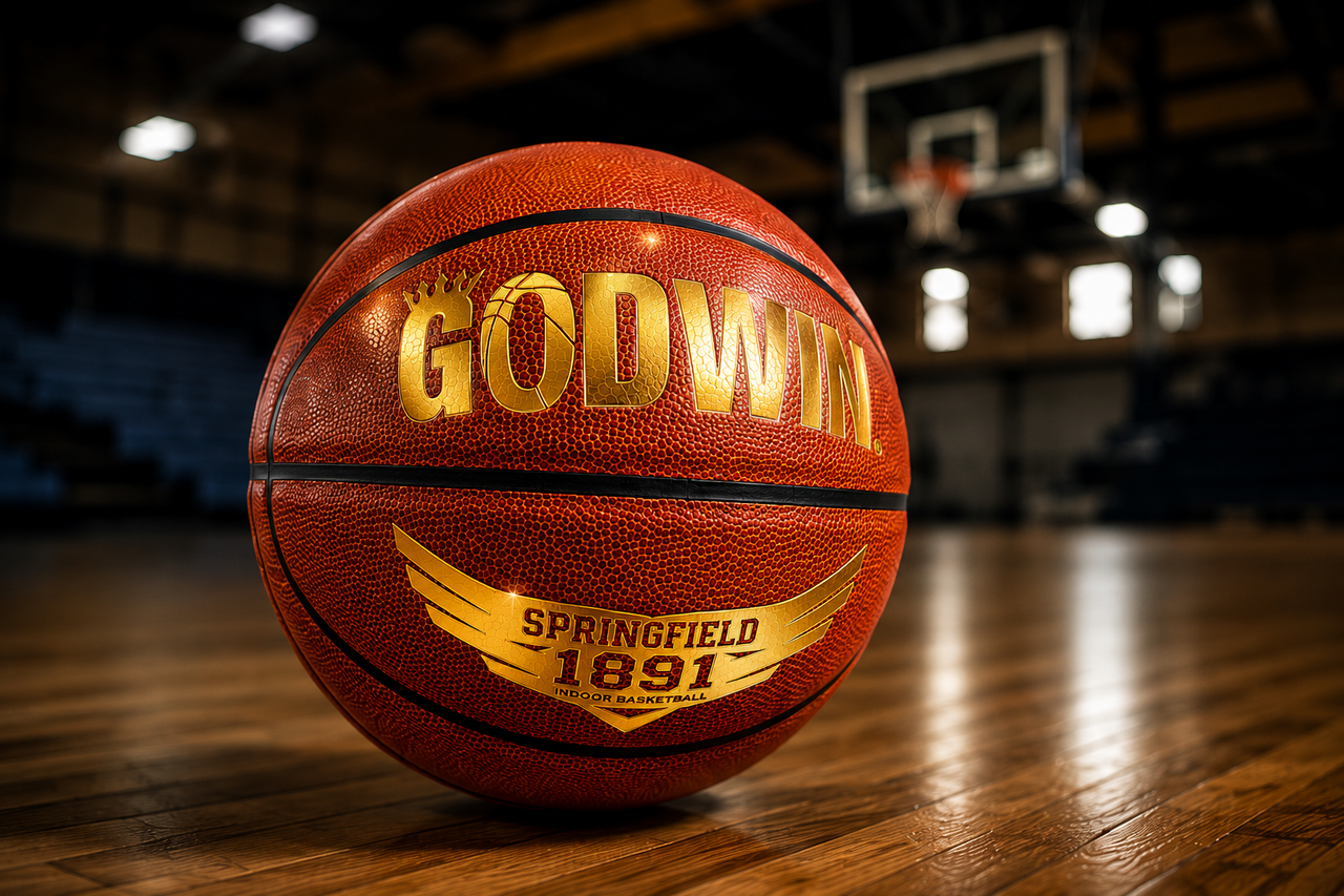 PREORDER (SHIP JULY) GODWIN Springfield 1891 Basketball – Premium Indoor Microfiber Game Ball BallHogGloves
