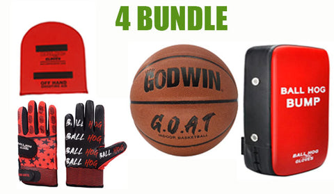 2 BUNDLE --- GODWIN G.O.A.T Basketball & Ball Hog Gloves (Weighted)