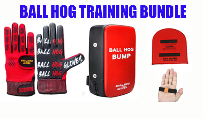 Ball Hog Complete Training Bundle #2 | Gloves, Bump Pad & Shooting Aid Set BallHogGloves