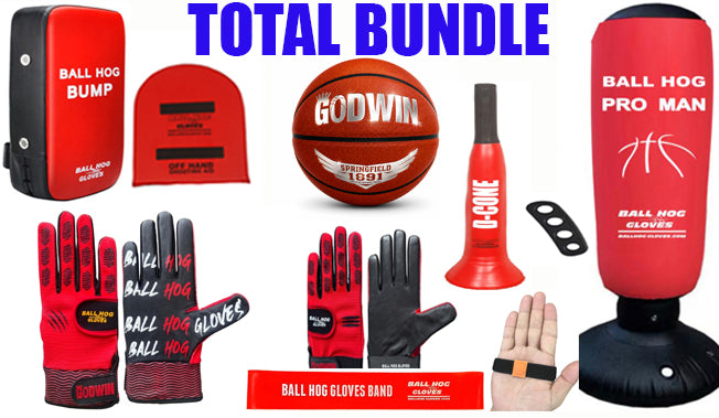 Ball Hog Gloves Total Bundle — 10-Piece Basketball Training System | $240+ Value | Coach Godwin Complete Training Kit BallHogGloves