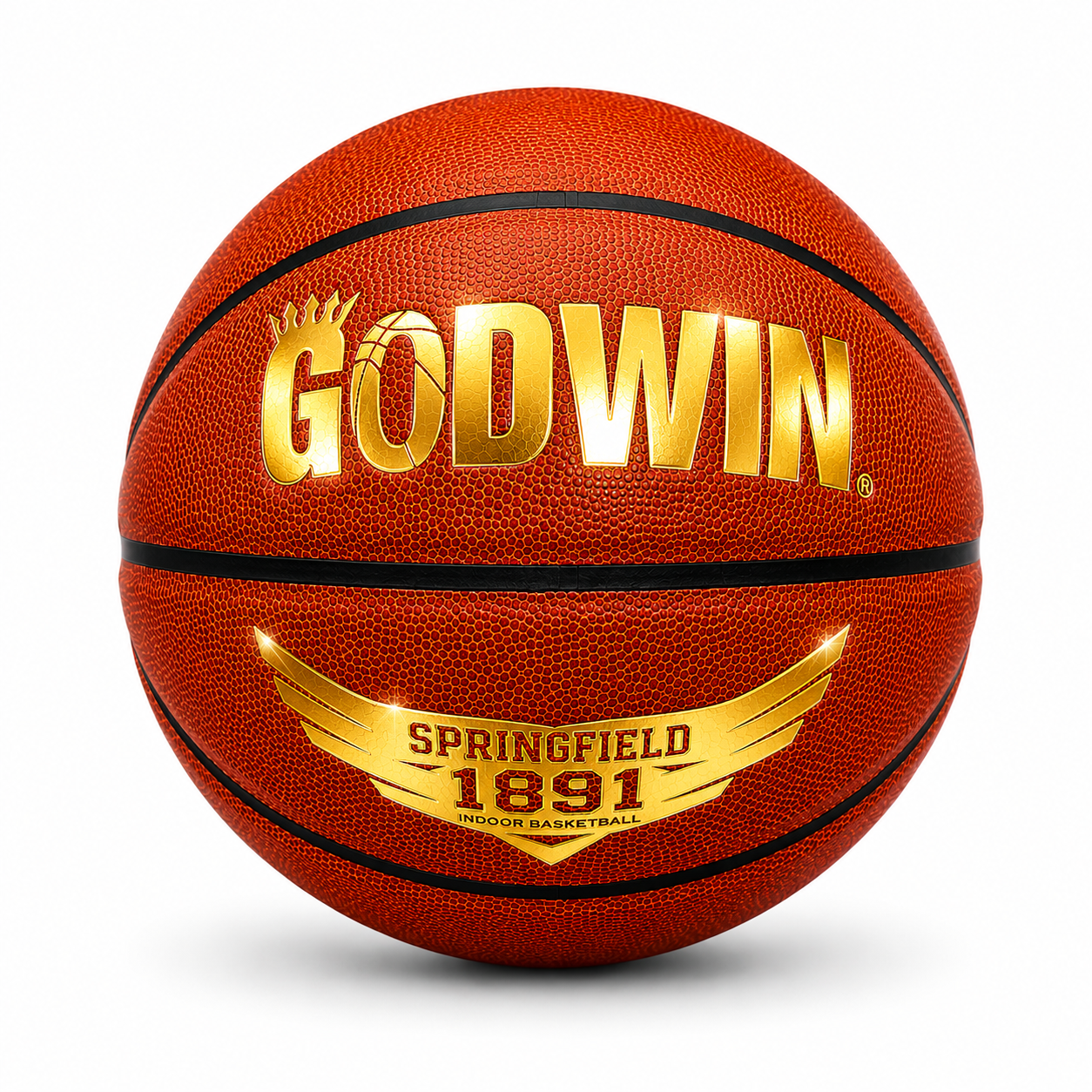 PREORDER (SHIP JULY) GODWIN Springfield 1891 Basketball – Premium Indoor Microfiber Game Ball BallHogGloves