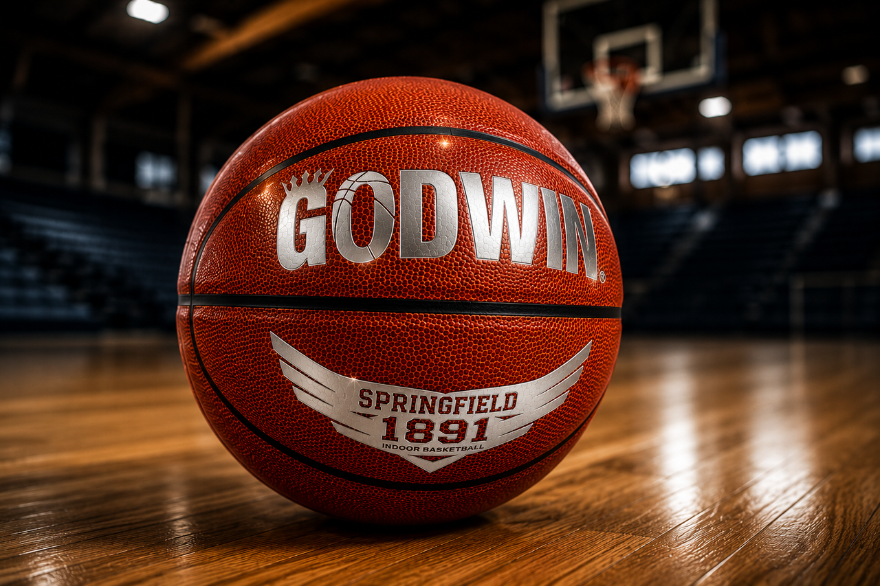 PREORDER (SHIP JULY) GODWIN Springfield 1891 Basketball – Premium Indoor Microfiber Game Ball BallHogGloves