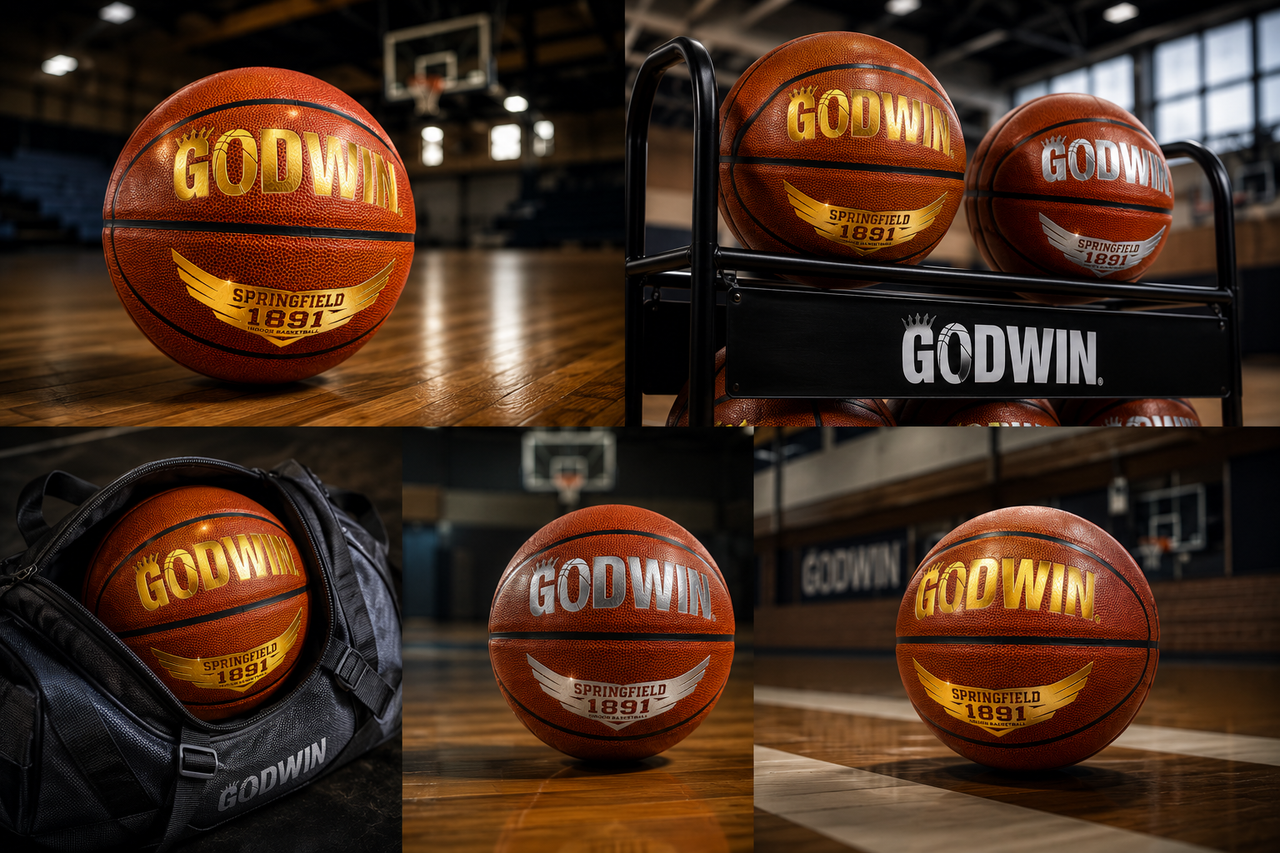 PREORDER (SHIP JULY) GODWIN Springfield 1891 Basketball – Premium Indoor Microfiber Game Ball BallHogGloves