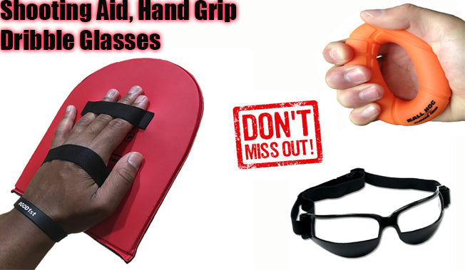 BUNDLE 3:  OFF HAND Shooting Aid, Hand Grip and Dribble Glasses BallHogGloves