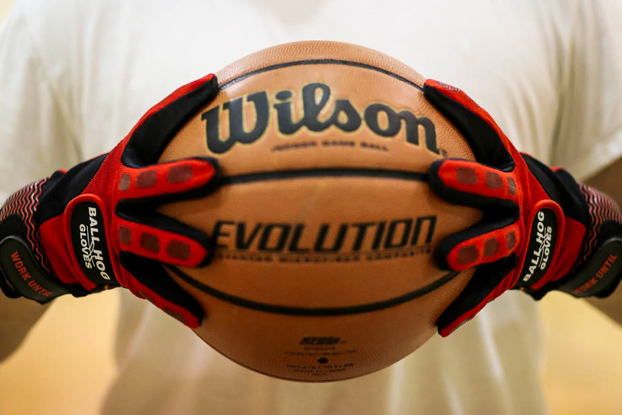 7 BUNDLE (VALUE over $130): Ball Hog Gloves Weighted, OFF PALM Shooting Aid,  OFF HAND Shooting Aid, Shooting Lock, Ice Straps, Stretch band and Dribble Glasses BallHogGloves